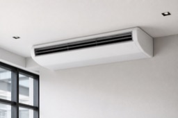 Aire acondicionado suelo-techo para una sala amplia